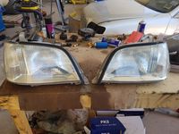 After Treatment (disassembled headlights)